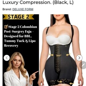 Black Stage 2 Compression Shapewear